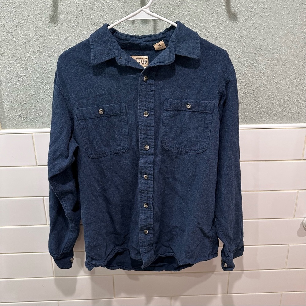Redhead | Men’s blue long sleeve button up flannel size medium